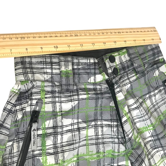 Trilogy Women's Gray Green Plaid Snow Pants / Insulated Ski/Snowboard Pants XXS - Picture 11 of 16
